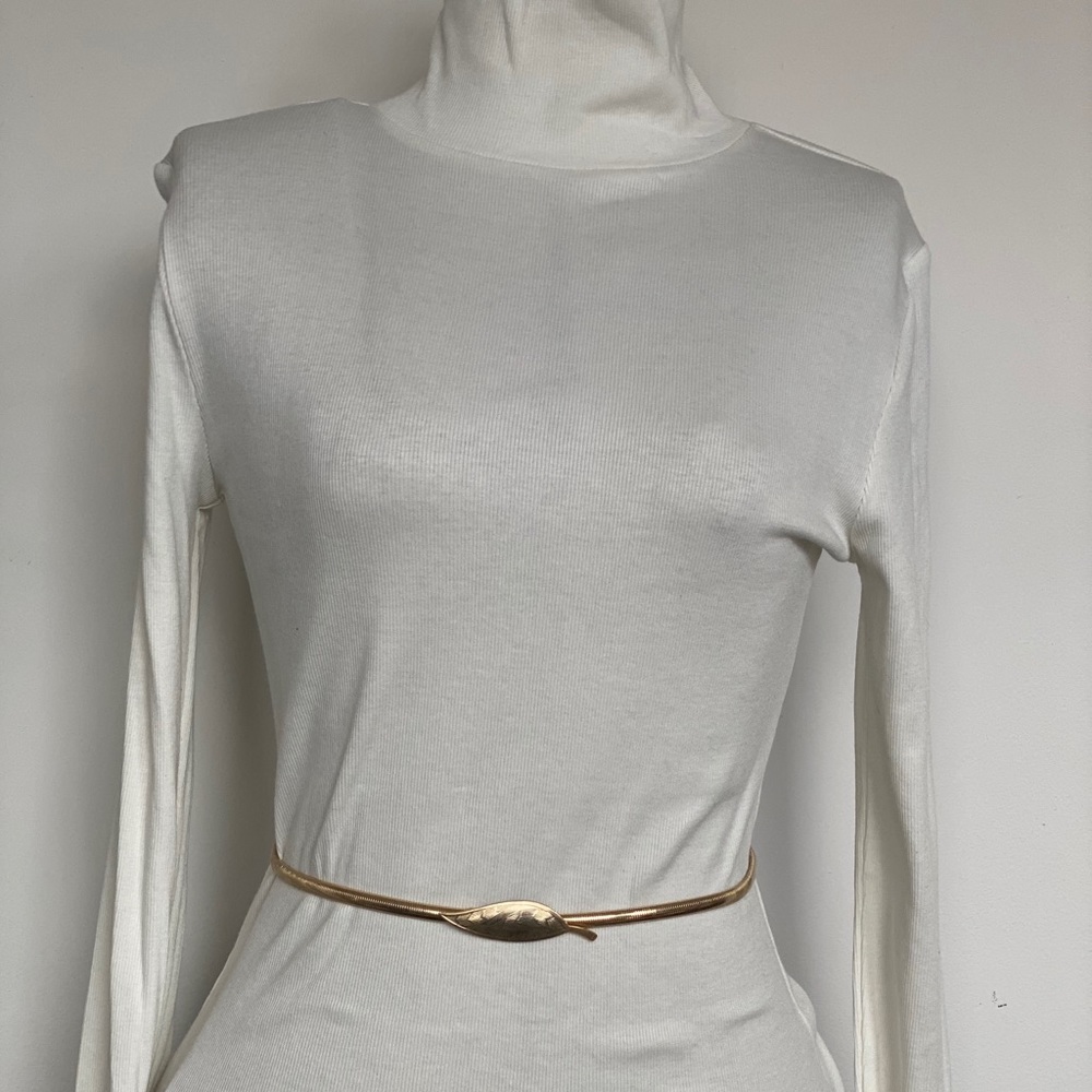 Vintage gold leaf belt